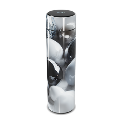 Garrafa Térmica Touch - Preto e Branco Design