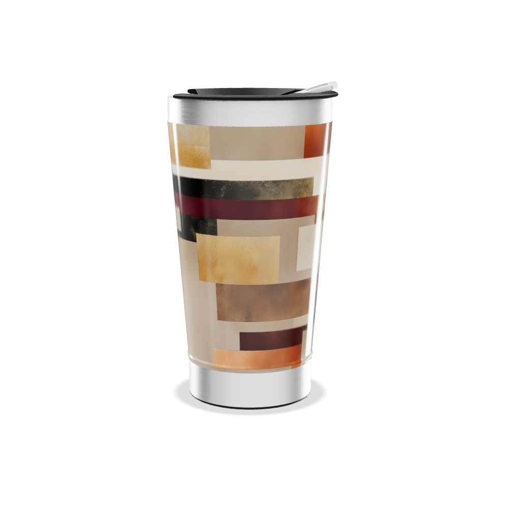 Copo Térmico - Estampa Geométrica Colorida