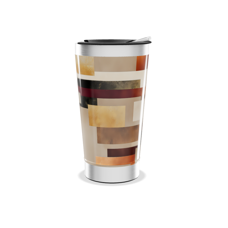 Copo Térmico - Estampa Geométrica Colorida