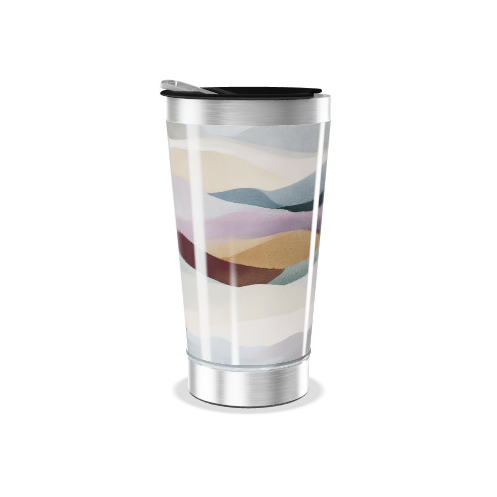 Copo Térmico - Estampa Ondas Coloridas