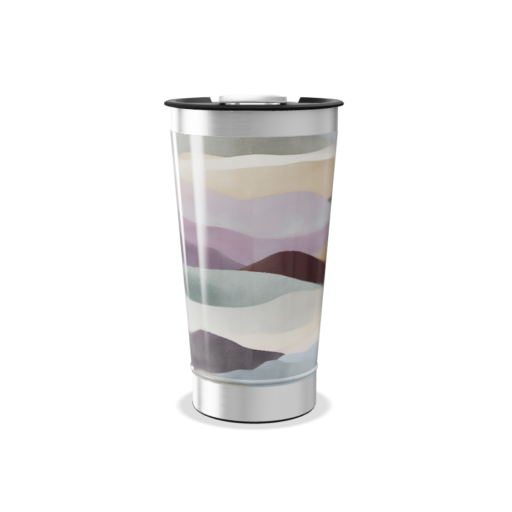 Copo Térmico - Estampa Ondas Coloridas