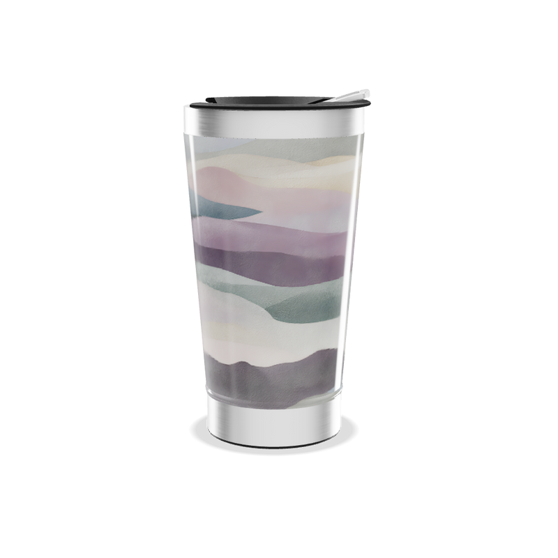 Copo Térmico - Estampa Ondas Coloridas