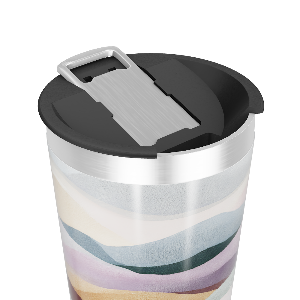 Copo Térmico - Estampa Ondas Coloridas