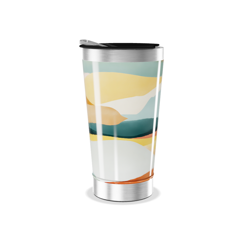 Copo Térmico - Estampa Abstrata Colorida