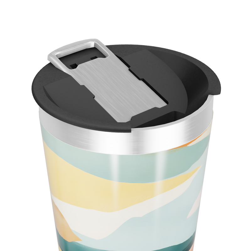 Copo Térmico - Estampa Abstrata Colorida