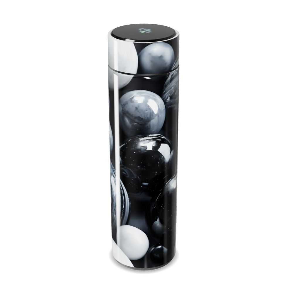 Garrafa Térmica Touch - Mármore Preto e Branco