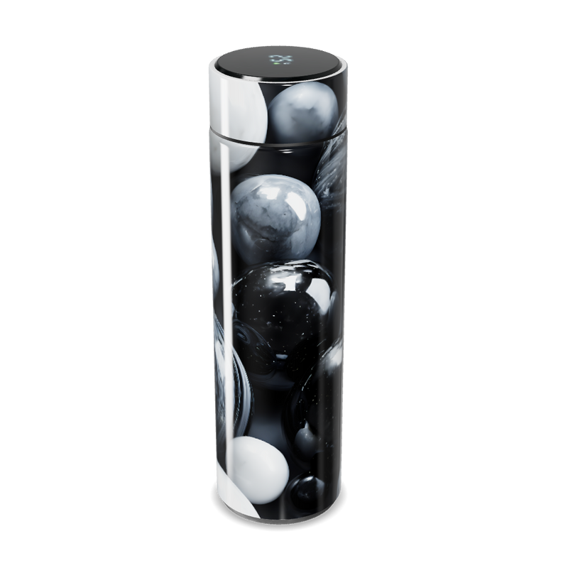 Garrafa Térmica Touch - Mármore Preto e Branco