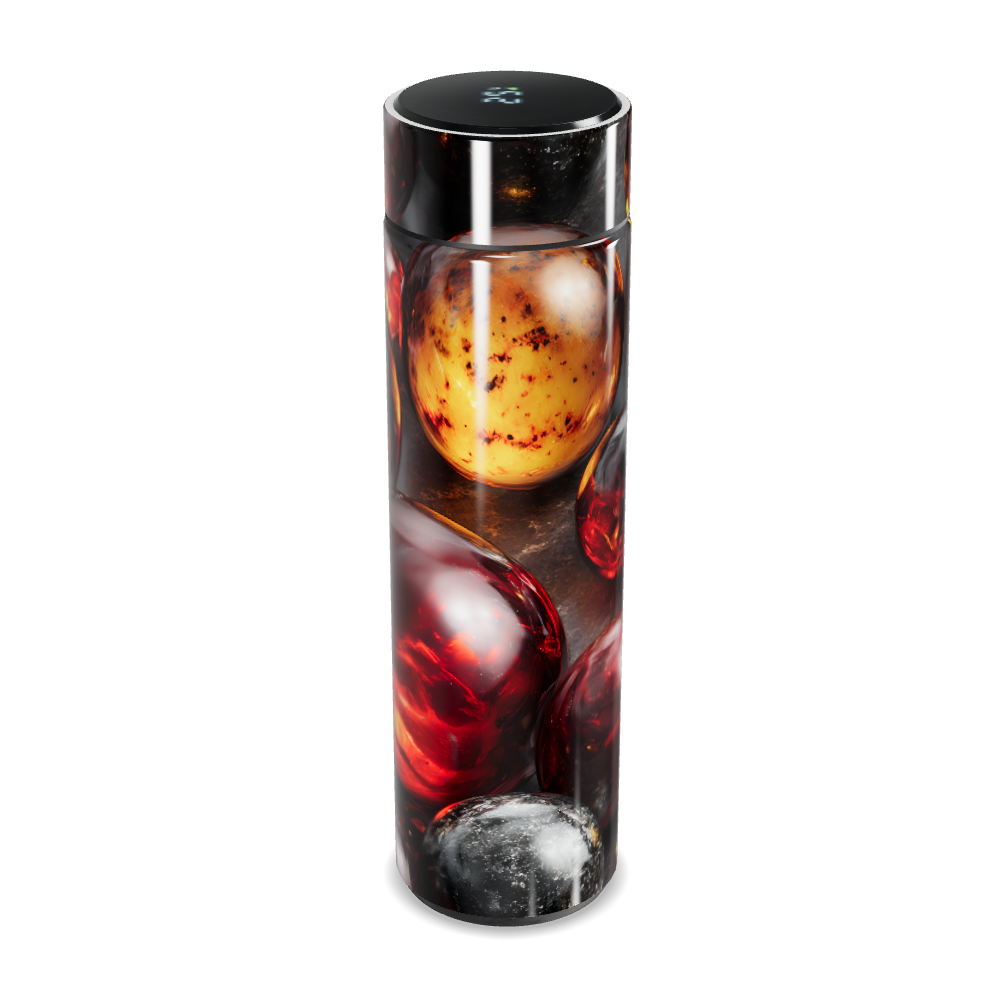 Garrafa Térmica Touch - Estampa Esferas Coloridas