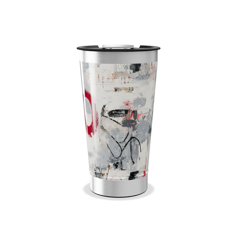 Copo Térmico - Estampa Abstrata Colorida