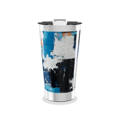 Copo Térmico - Arte Abstrata Azul