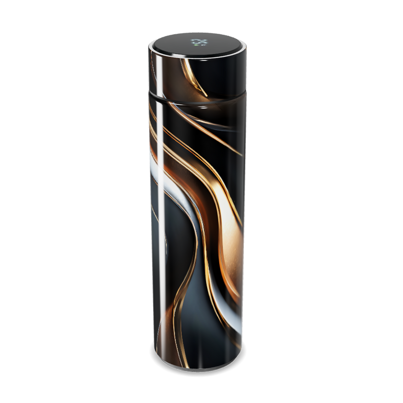 Garrafa Térmica Touch - Design Preto e Marrom