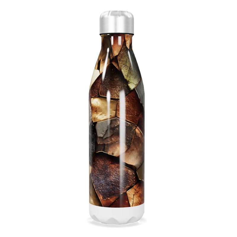 Garrafa Inox Estampa Pedras Coloridas