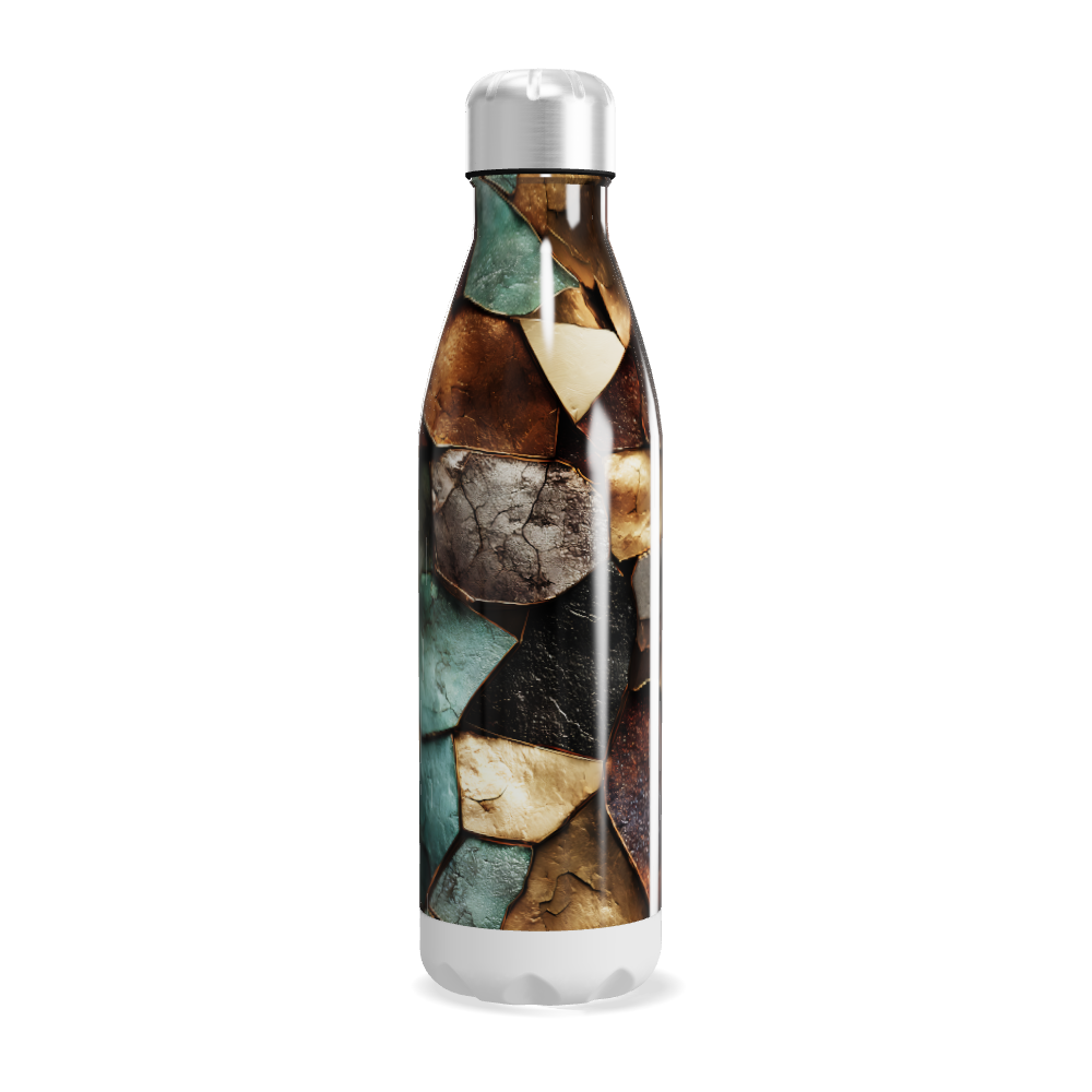 Garrafa Inox Estampa Pedras Coloridas