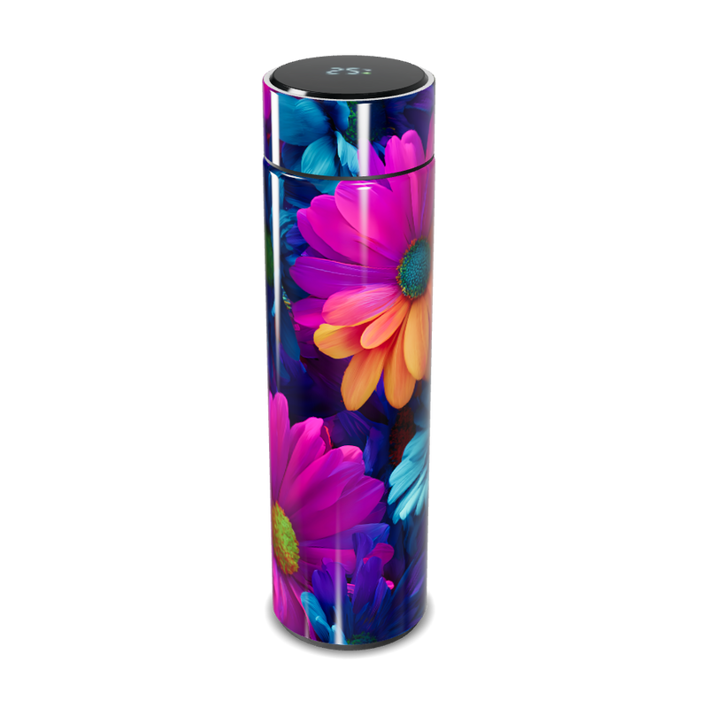 Garrafa Térmica Touch - Flores Coloridas