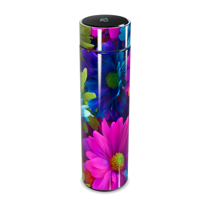 Garrafa Térmica Touch - Flores Coloridas