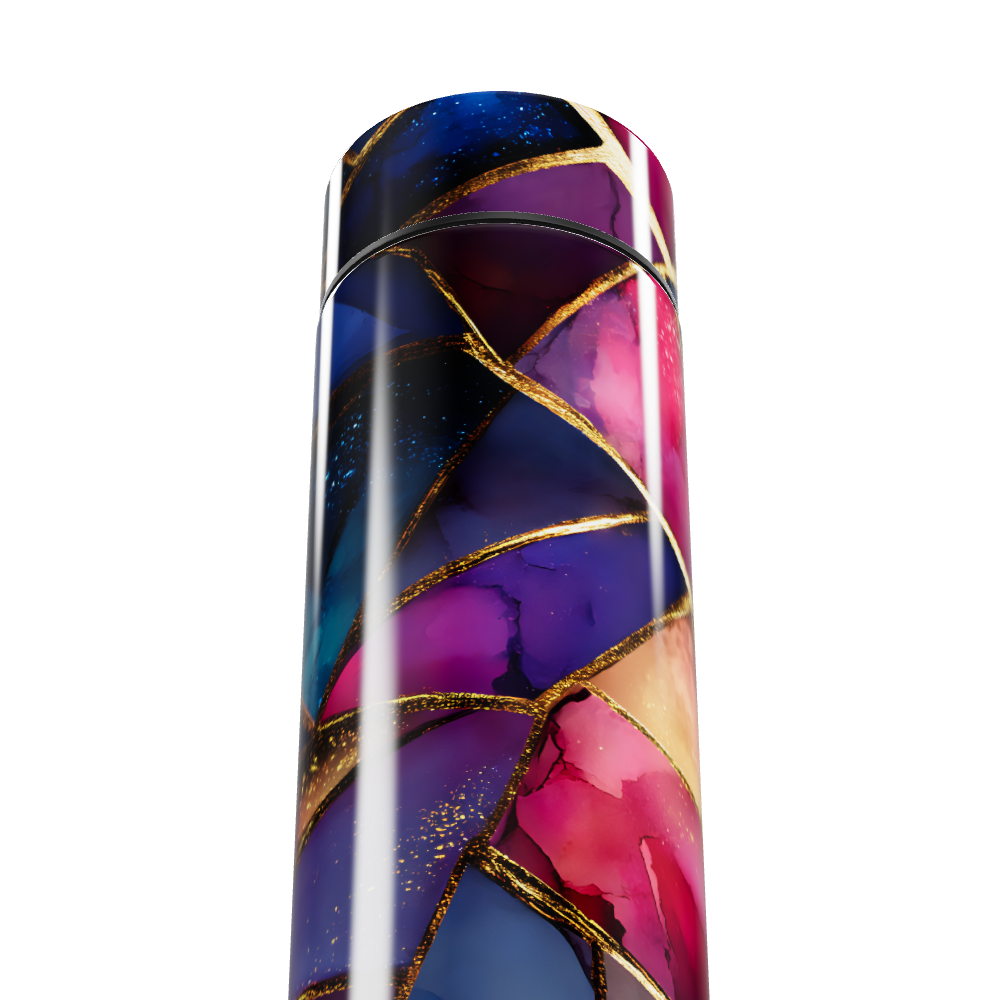 Garrafa Térmica Touch - Colorida com Estampa Abstrata