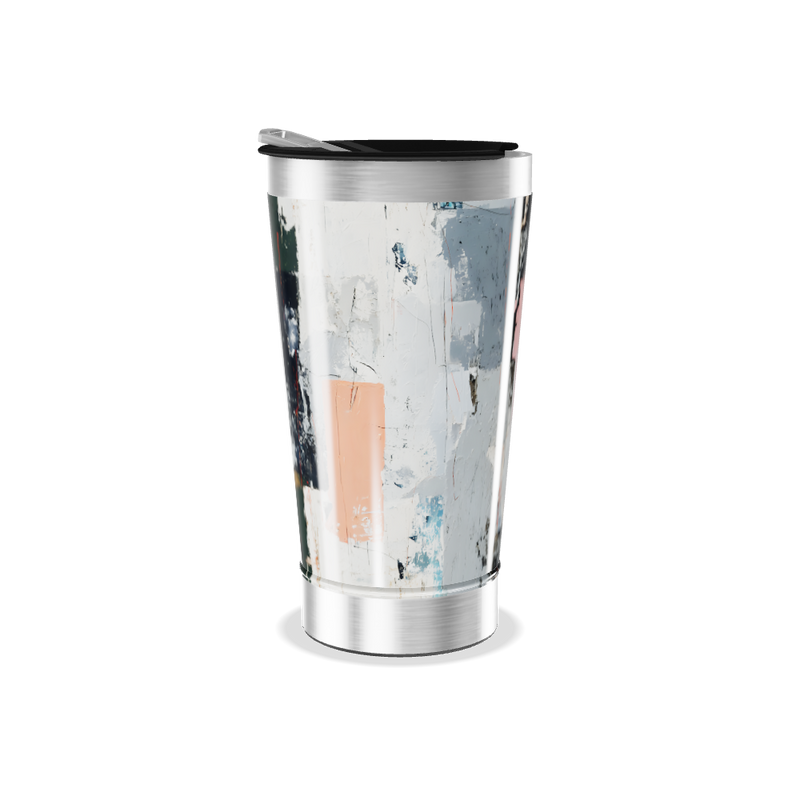 Copo Térmico - Estampa Abstrata Colorida