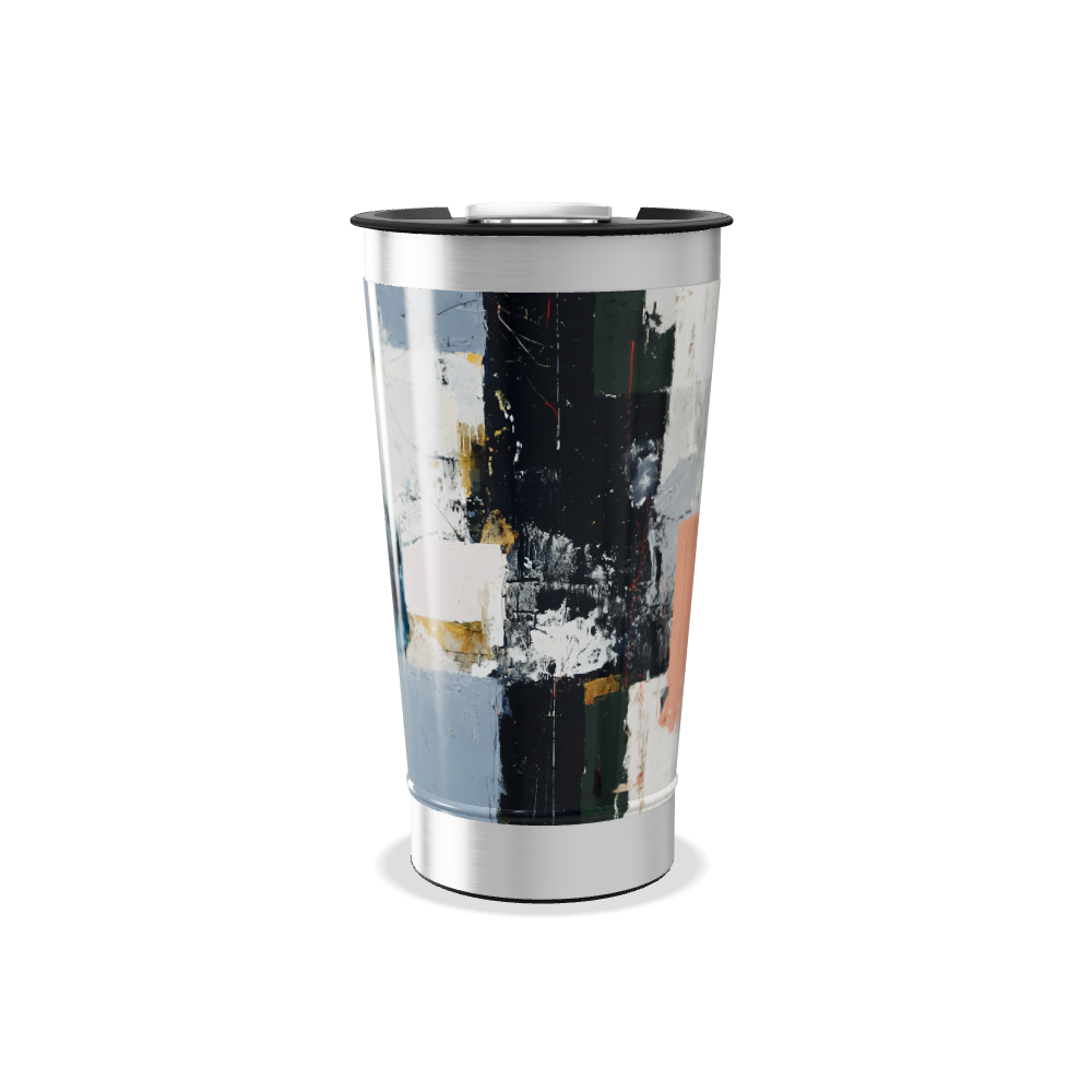 Copo Térmico - Estampa Abstrata Colorida