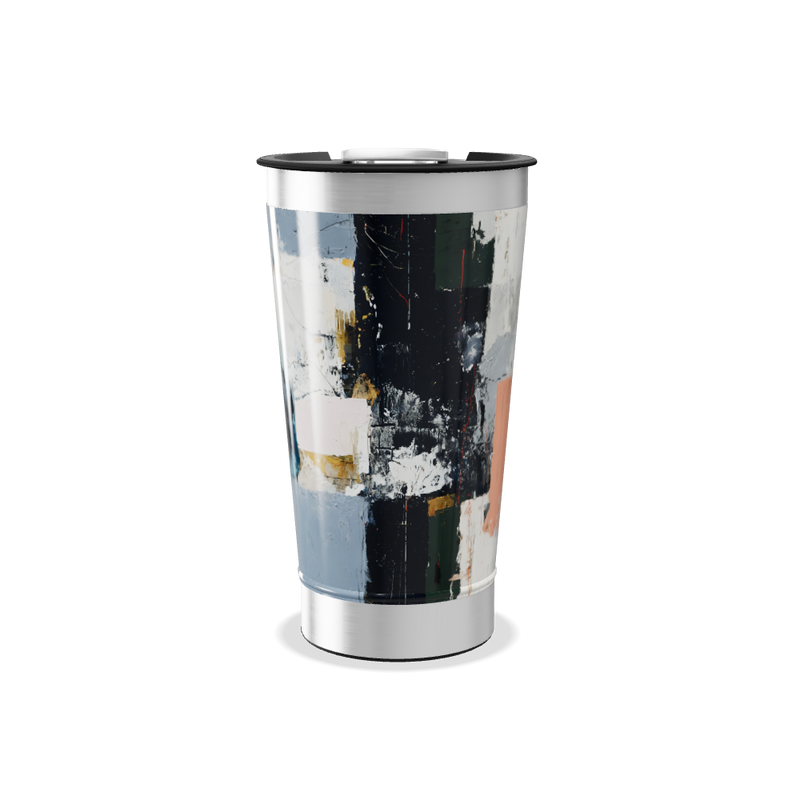 Copo Térmico - Estampa Abstrata Colorida