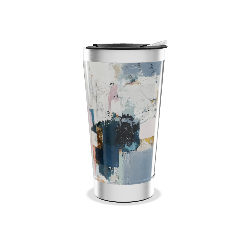 Copo Térmico - Estampa Abstrata Colorida
