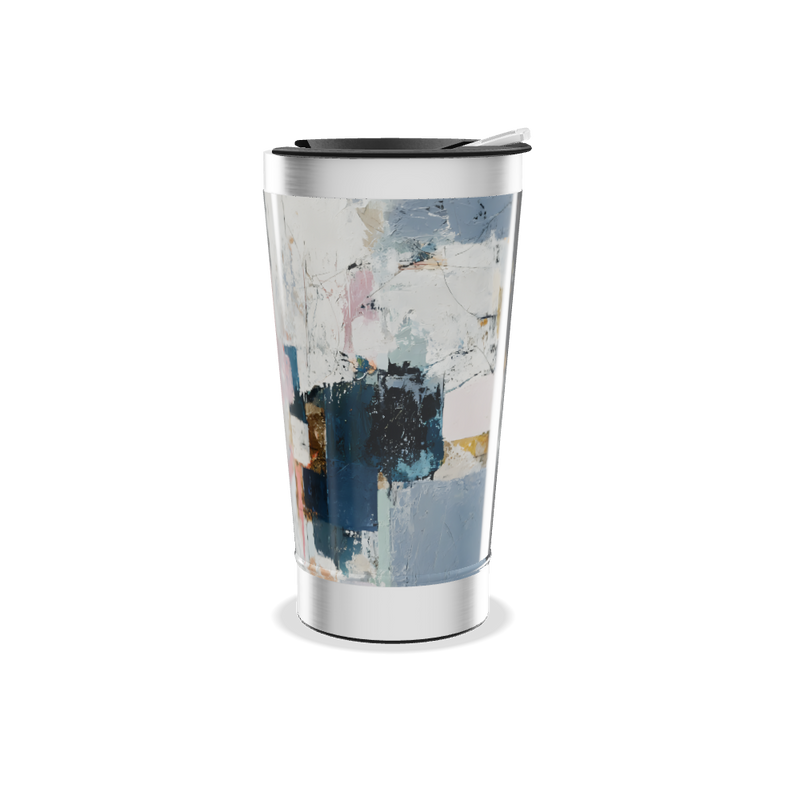 Copo Térmico - Estampa Abstrata Colorida