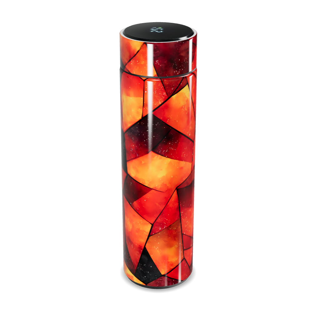 Garrafa Térmica Touch - Vidro Colorido Geométrico