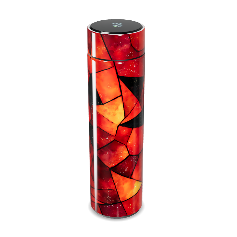 Garrafa Térmica Touch - Vidro Colorido Geométrico