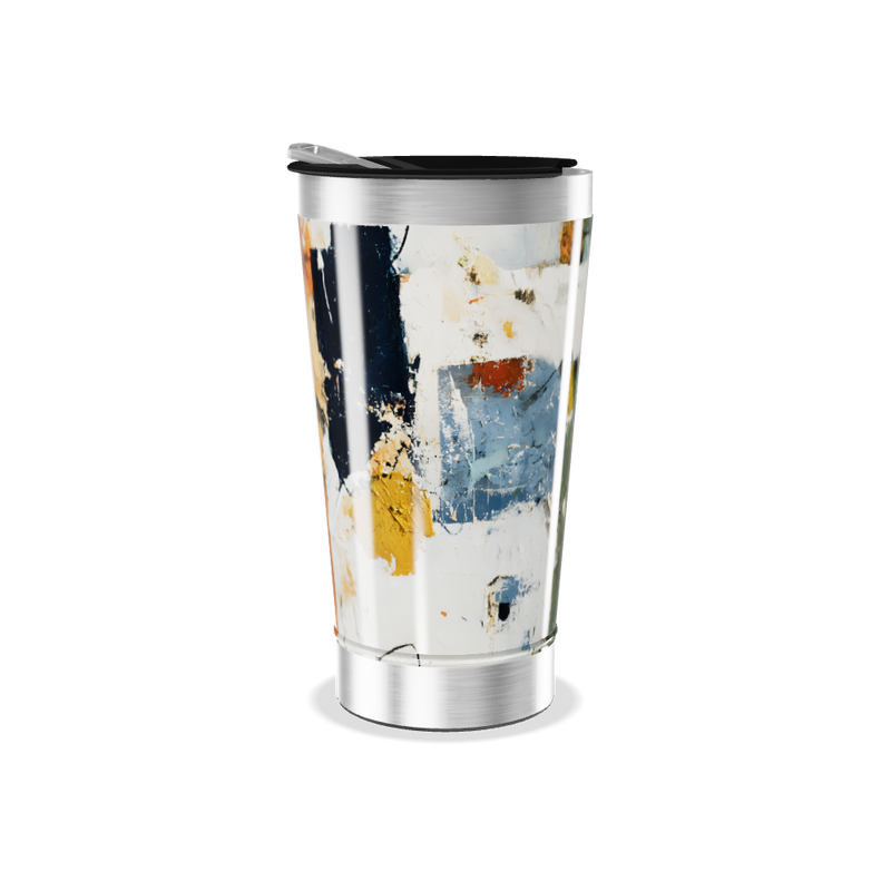 Copo Térmico - Estampa Abstrata Colorida