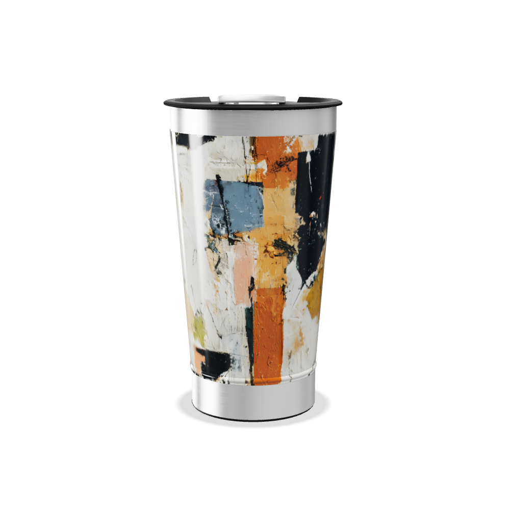 Copo Térmico - Estampa Abstrata Colorida