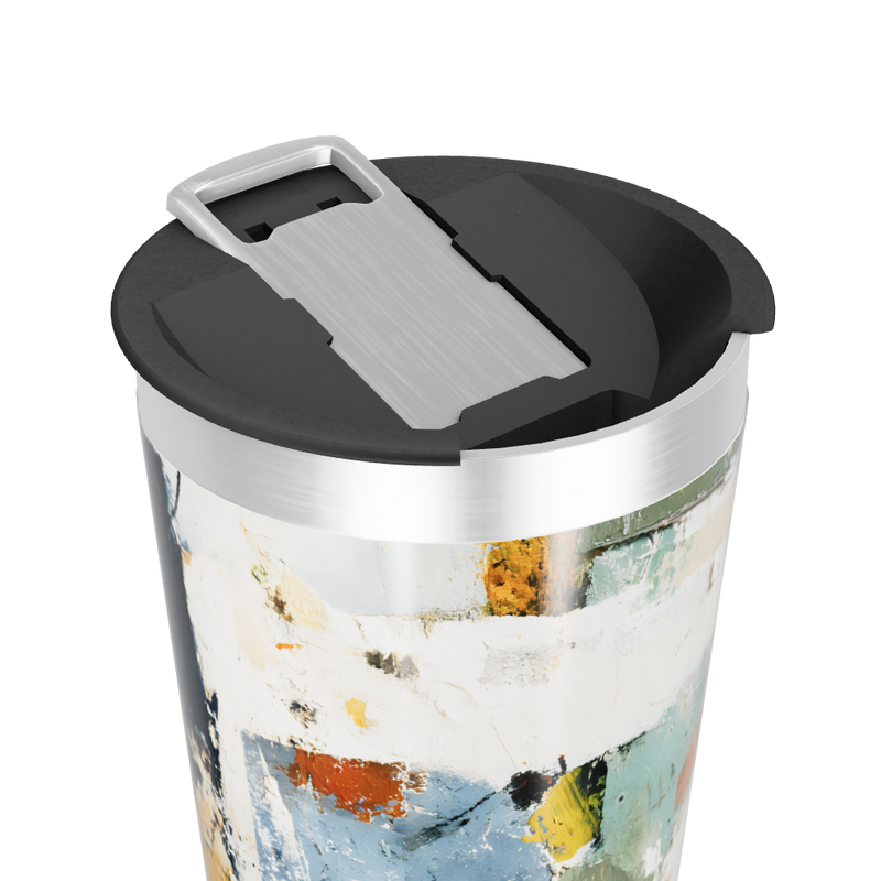 Copo Térmico - Estampa Abstrata Colorida