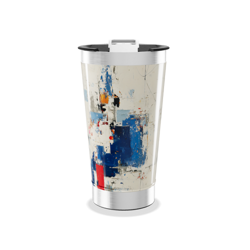 Copo Térmico - Estampa Abstrata Colorida