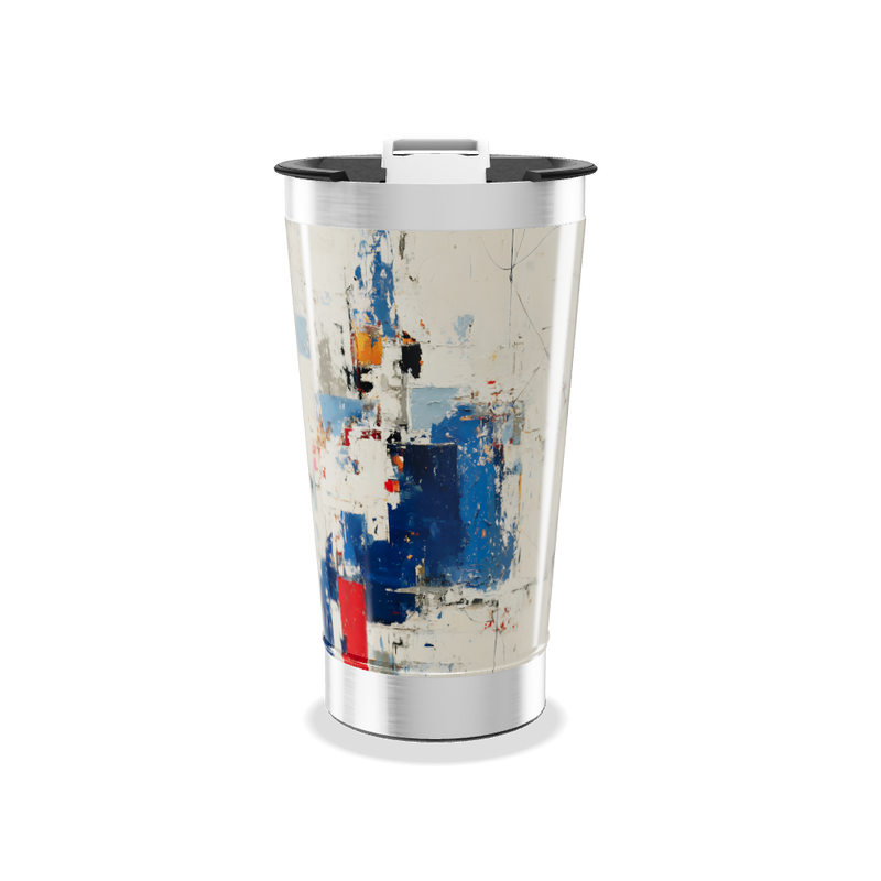 Copo Térmico - Estampa Abstrata Colorida