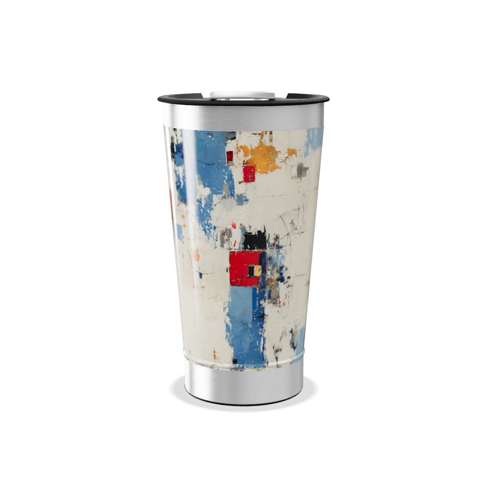 Copo Térmico - Estampa Abstrata Colorida