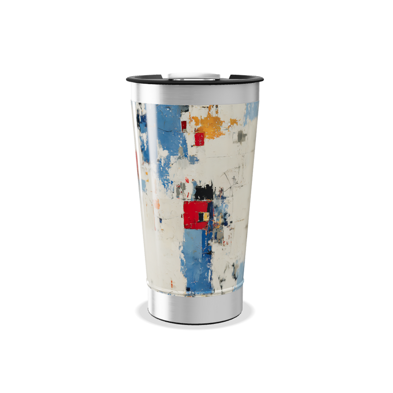 Copo Térmico - Estampa Abstrata Colorida