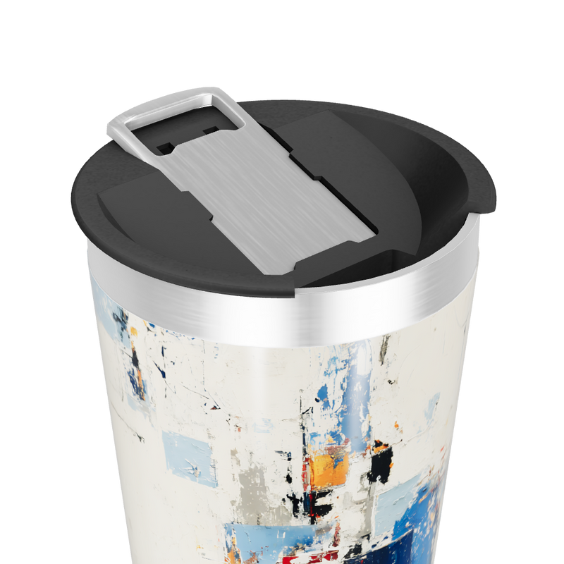 Copo Térmico - Estampa Abstrata Colorida