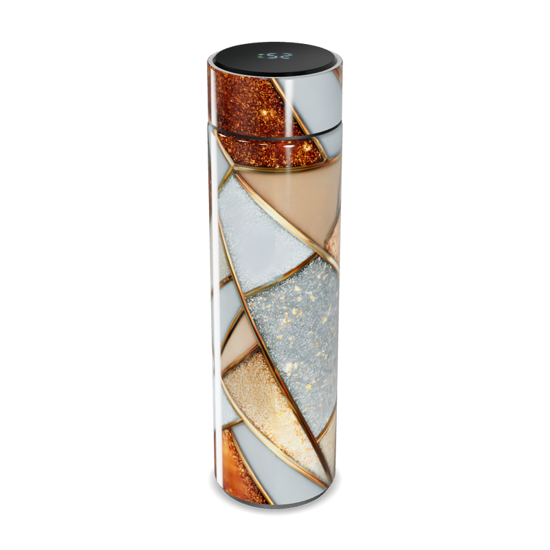 Garrafa Térmica Touch - Design Geométrico Colorido