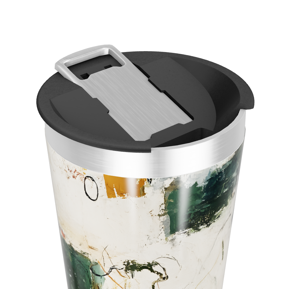 Copo Térmico - Estampa Abstrata Colorida