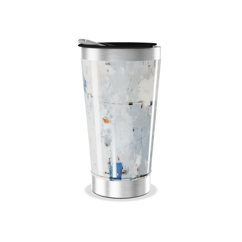 Copo Térmico - Arte Abstrata Aço Inox