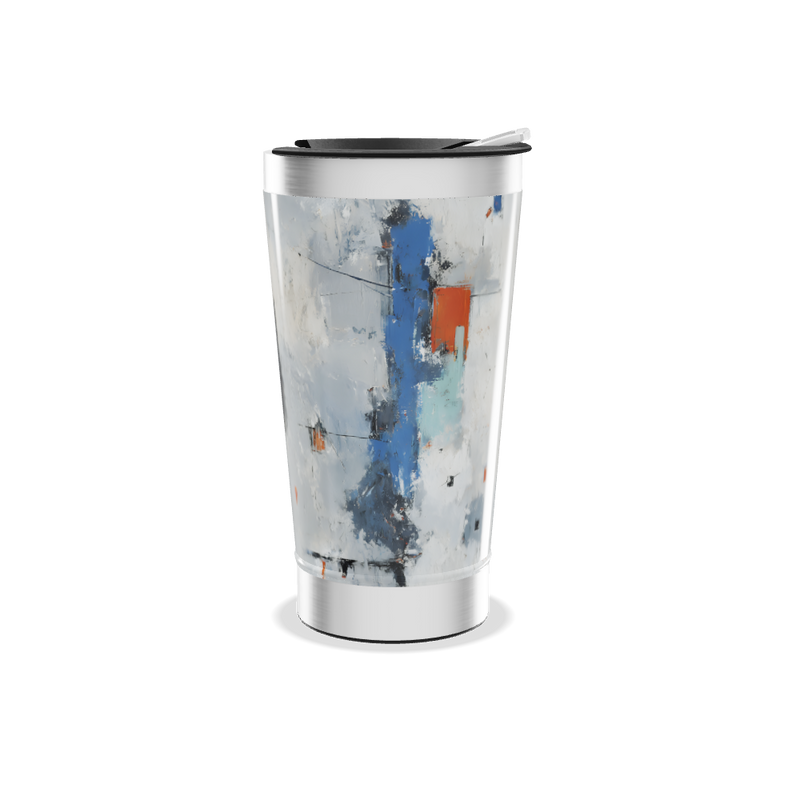 Copo Térmico - Arte Abstrata Aço Inox