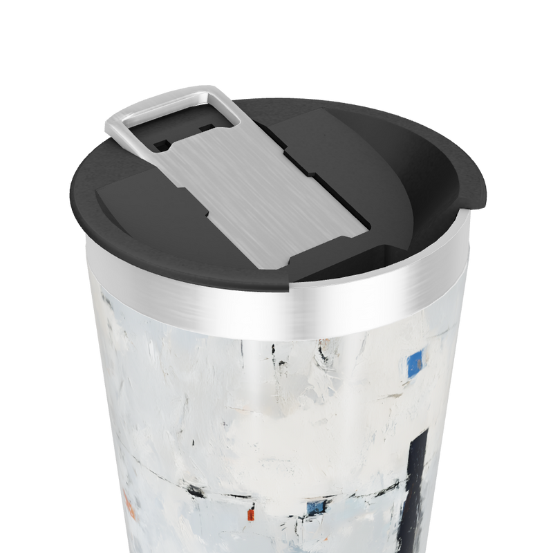 Copo Térmico - Arte Abstrata Aço Inox