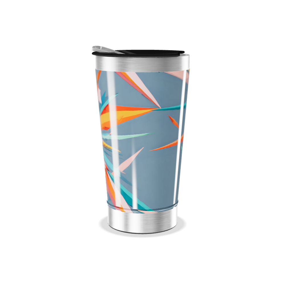 Copo Térmico - Estampa Abstrata Colorida