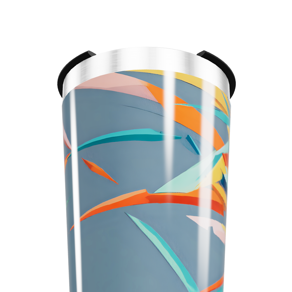 Copo Térmico - Estampa Abstrata Colorida