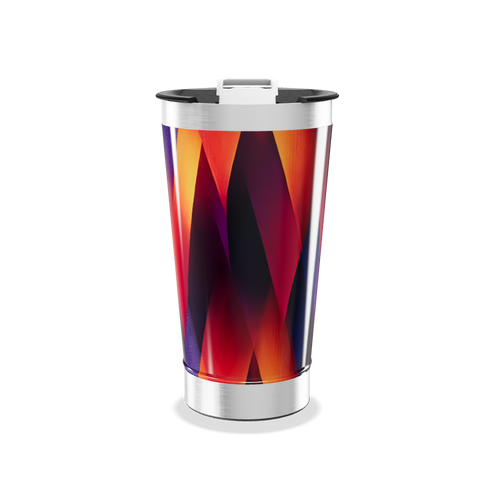 Copo Térmico - Estampa Geométrica Colorida
