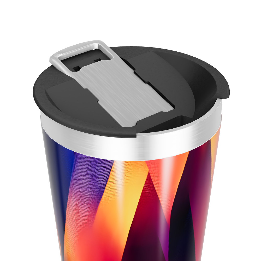 Copo Térmico - Estampa Geométrica Colorida