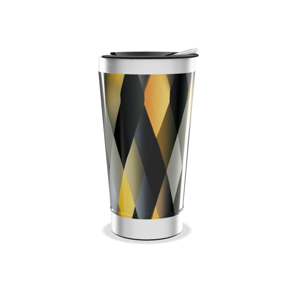 Copo Térmico - Estampa Geométrica Aço Inox