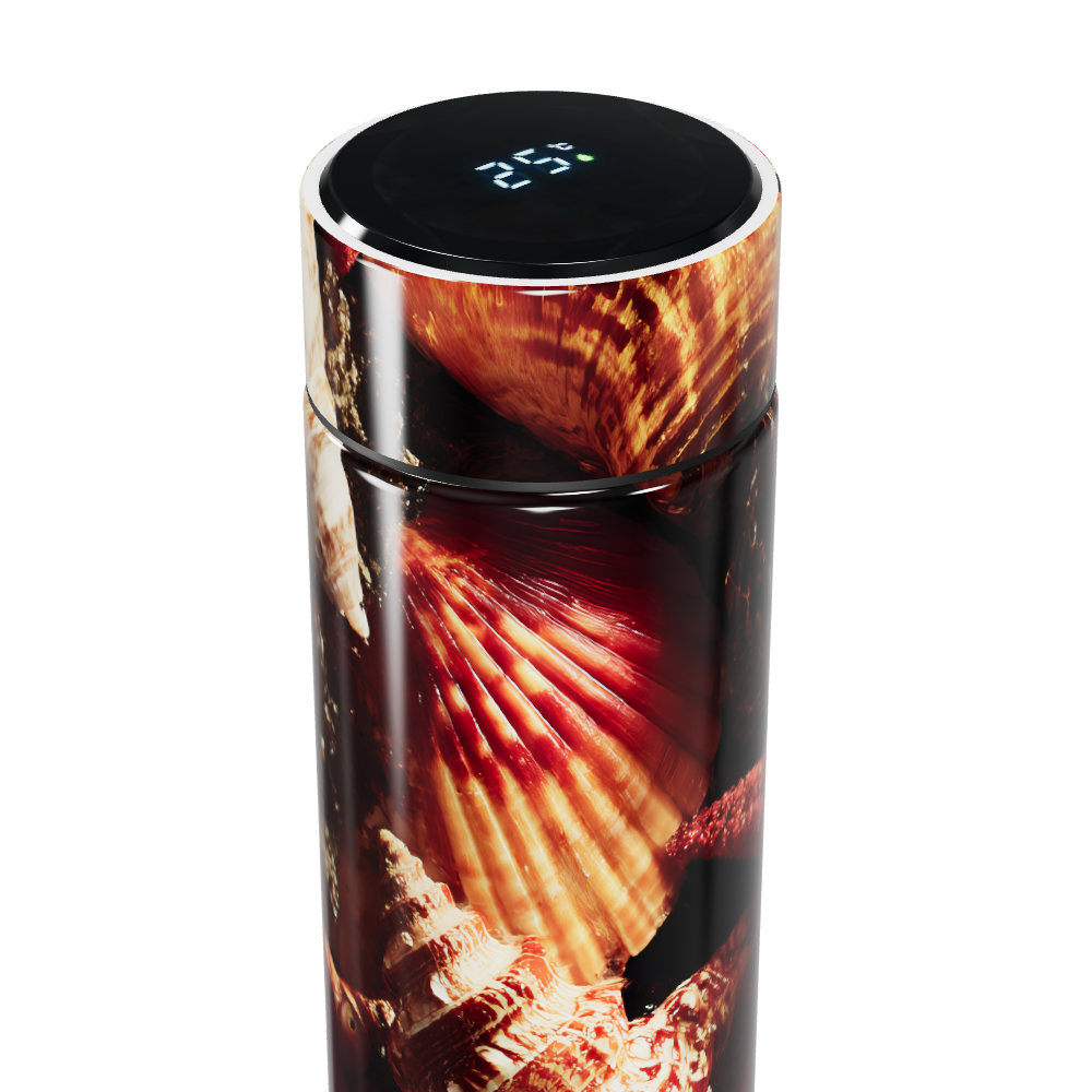 Garrafa Térmica Touch - Conchas Marinhas