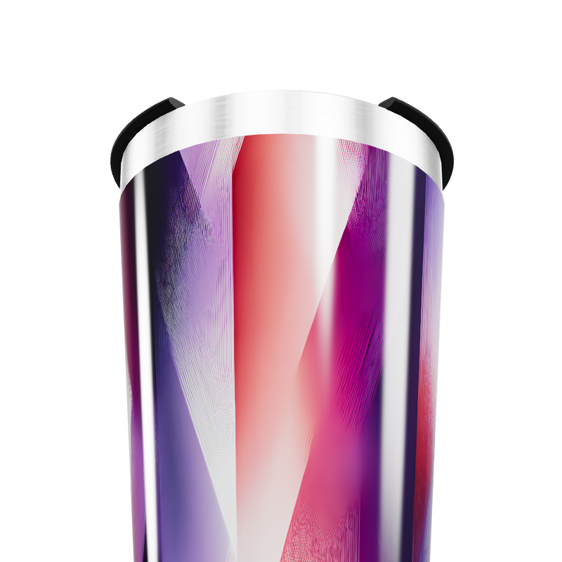 Copo Térmico - Geométrico Roxo e Vermelho