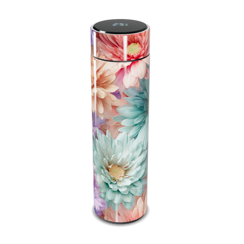 Garrafa Térmica Touch Floral Colorida Inox