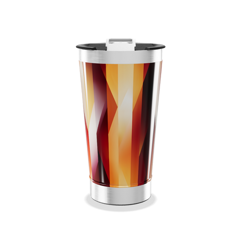 Copo Térmico - Geométrico Colorido Aço Inox