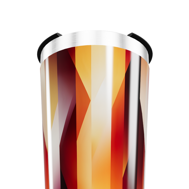 Copo Térmico - Geométrico Colorido Aço Inox